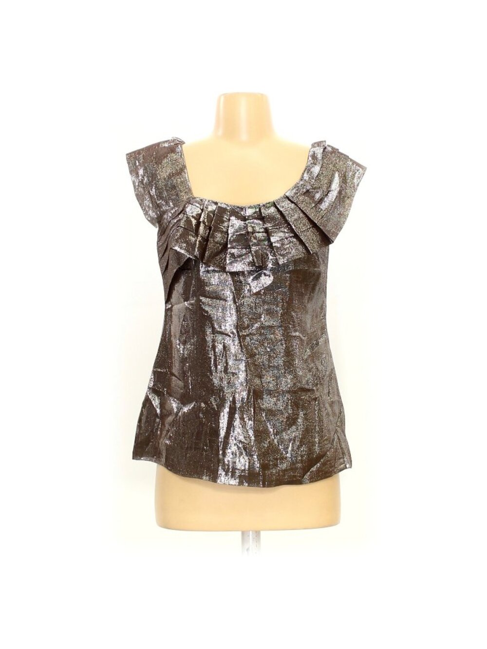 Yoana Baraschi Bronze Metallic Blouse